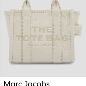 Marc Jacobs Beige Leather Tote Bag